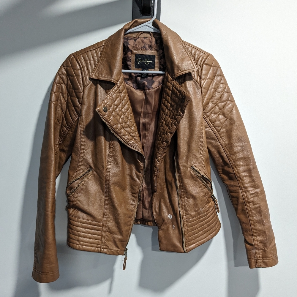 Jessica Simpson leather jacket